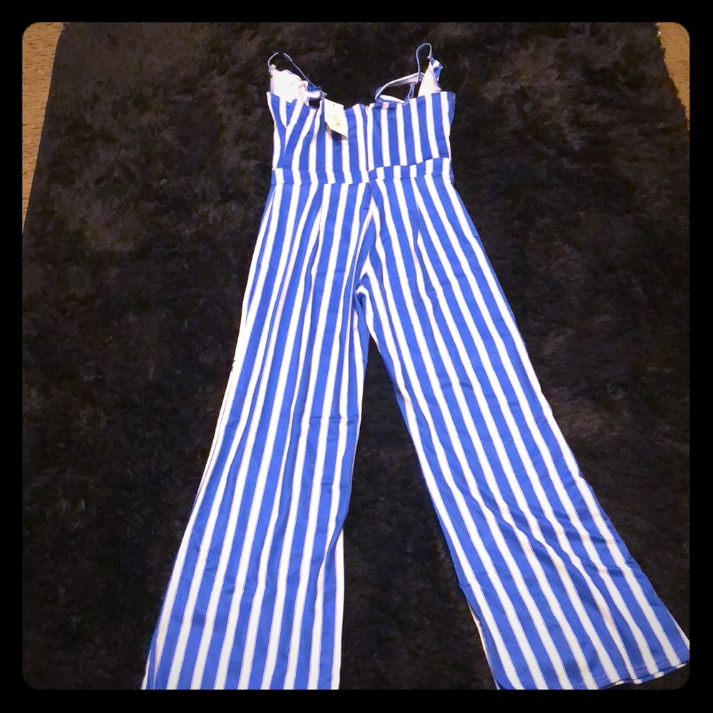 Striped Super Stretchy Cute Summer Jumpsuit